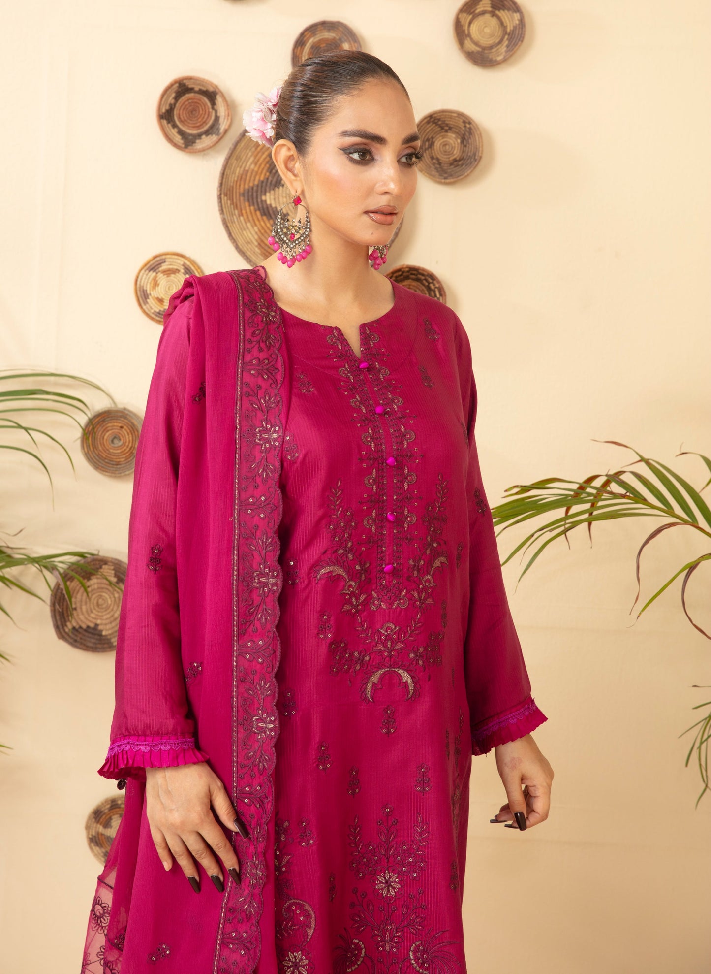 ANMOL Viscose EMB Shirt & Dupatta Vol-2402