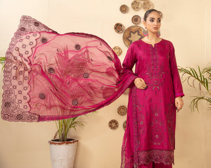 ANMOL Viscose EMB Shirt & Dupatta Vol-2402