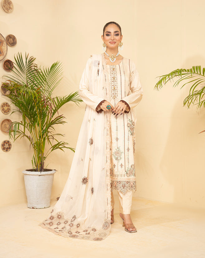 ANMOL Viscose EMB Shirt & Dupatta Vol-2402