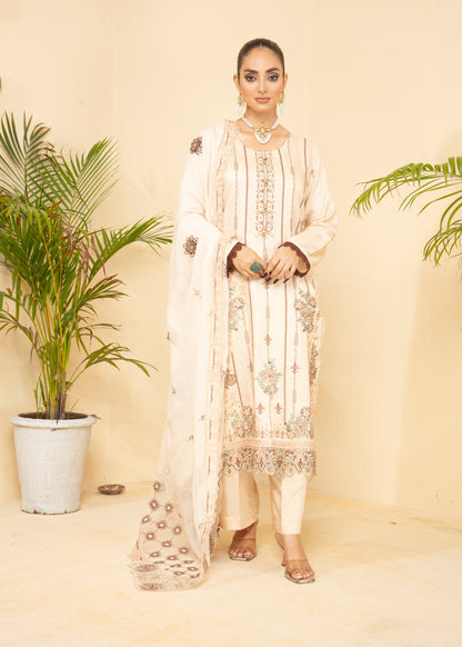 ANMOL Viscose EMB Shirt & Dupatta Vol-2402