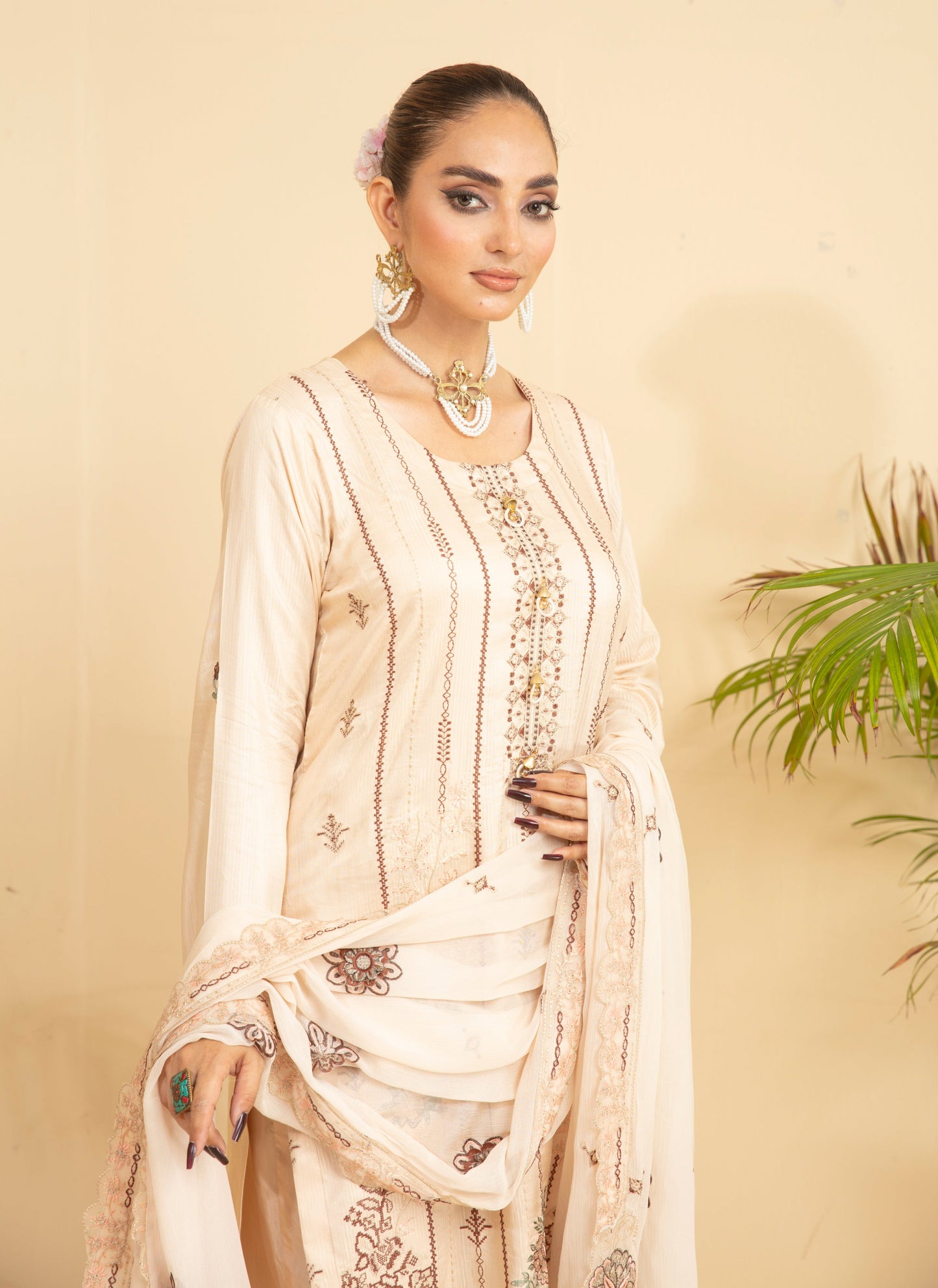 ANMOL Viscose EMB Shirt & Dupatta Vol-2402