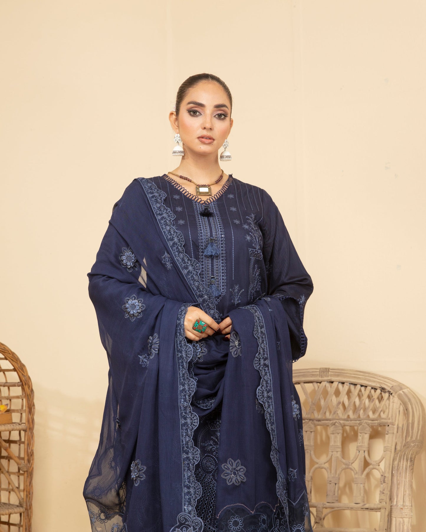 ANMOL Viscose EMB Shirt & Dupatta Vol-2402