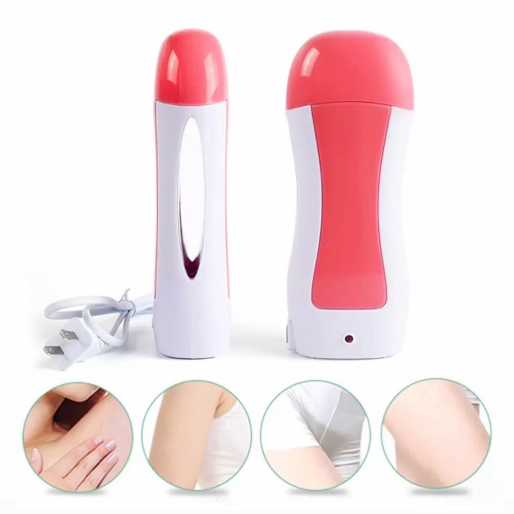 3 inpilatory W 1 Deax Roll On Heater With Epilator Machine with Wax Refill and Strips for Women