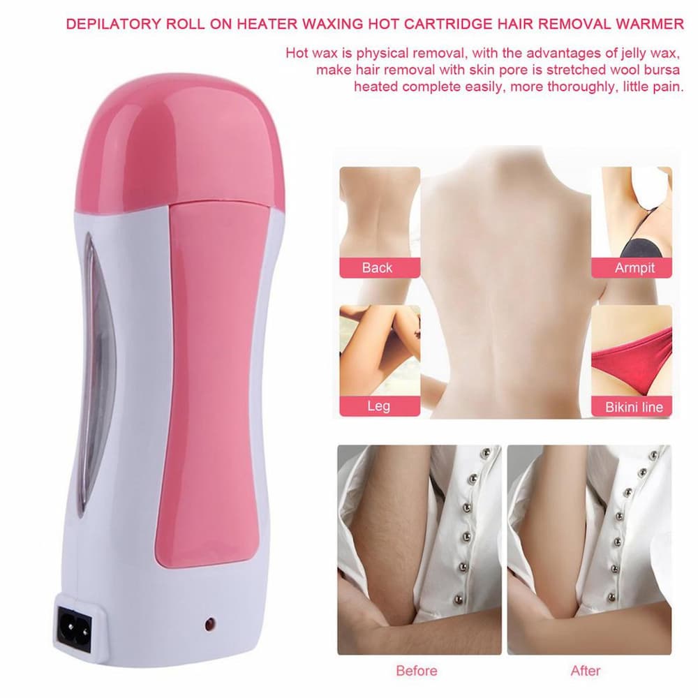 3 inpilatory W 1 Deax Roll On Heater With Epilator Machine with Wax Refill and Strips for Women