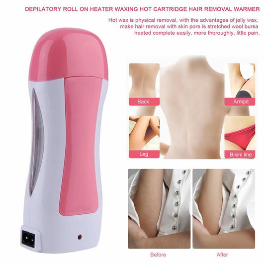 3 inpilatory W 1 Deax Roll On Heater With Epilator Machine with Wax Refill and Strips for Women