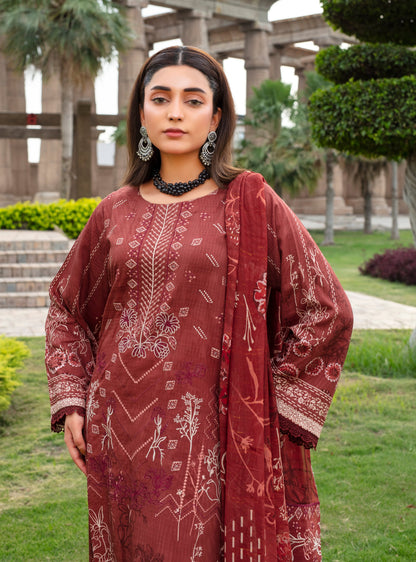 SAFEENA Viscose EMB Shirt & Dupatta Vol-2457