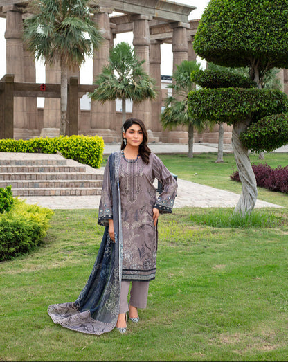 SAFEENA Viscose EMB Shirt & Dupatta Vol-2457