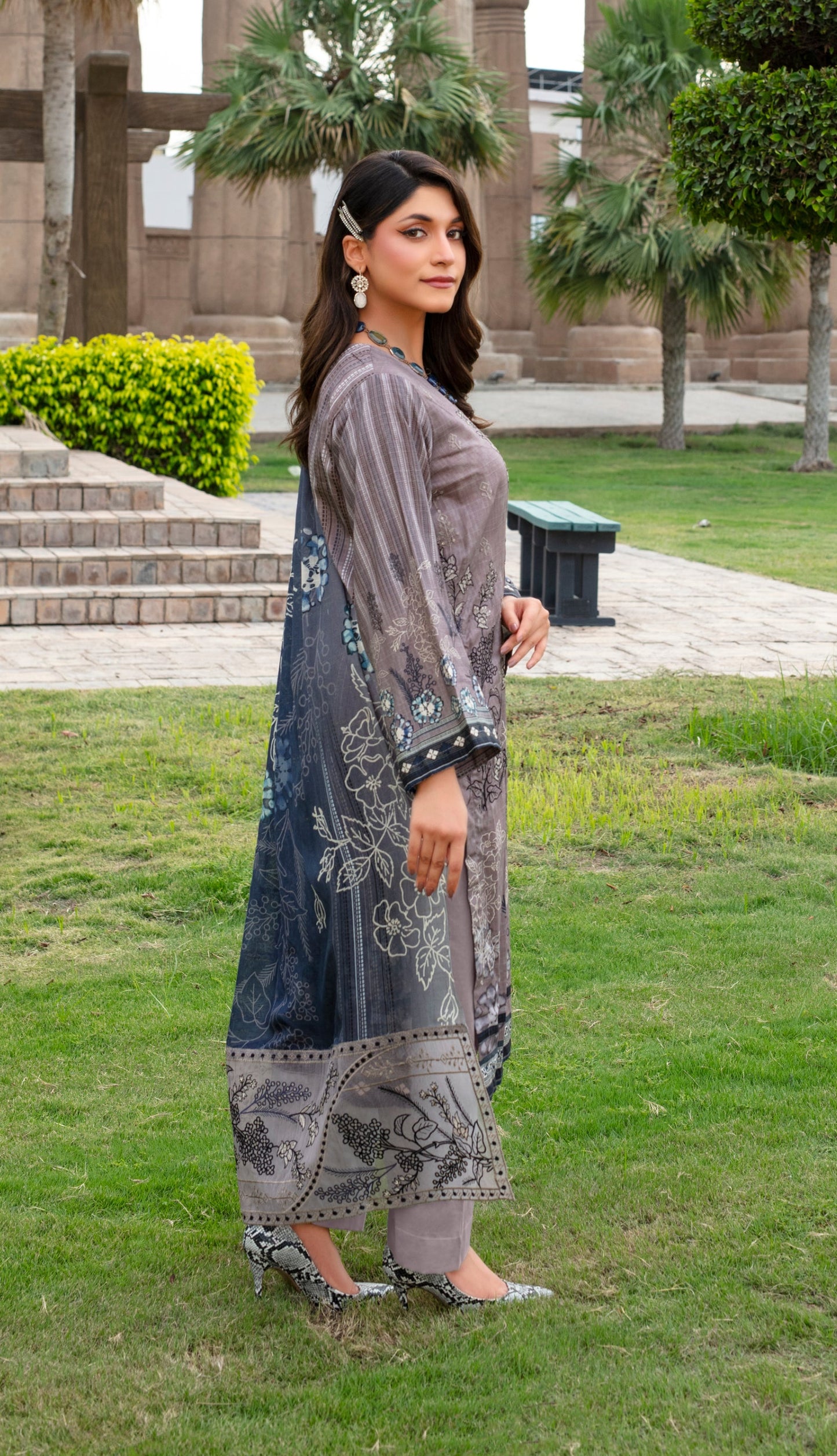 SAFEENA Viscose EMB Shirt & Dupatta Vol-2457