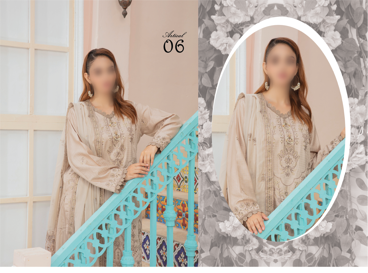 VOL2405/Superior Dobby viscose heavy Embroidered.