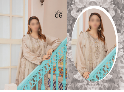 VOL2405/Superior Dobby viscose heavy Embroidered.