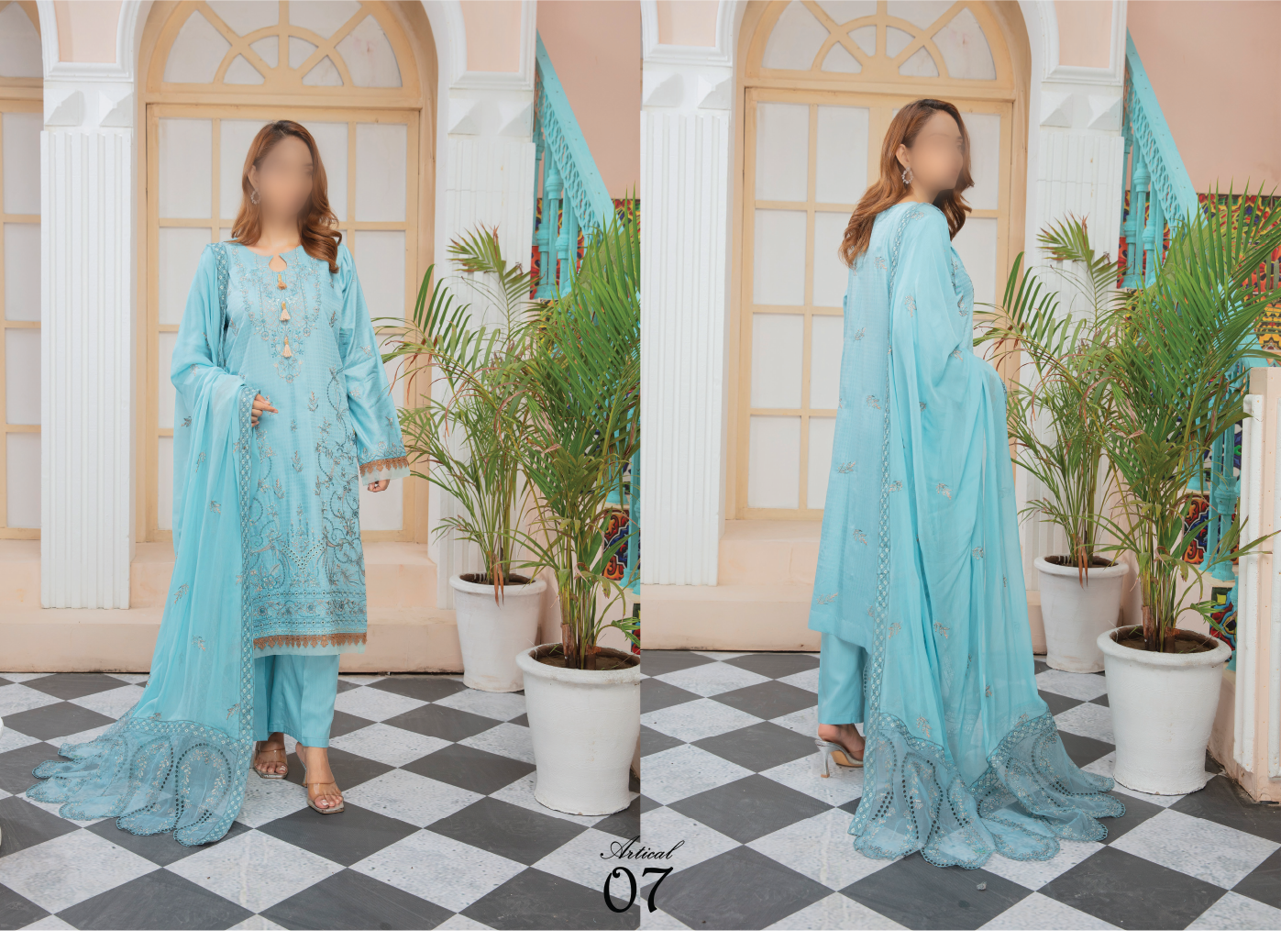 VOL2405/Superior Dobby viscose heavy Embroidered.