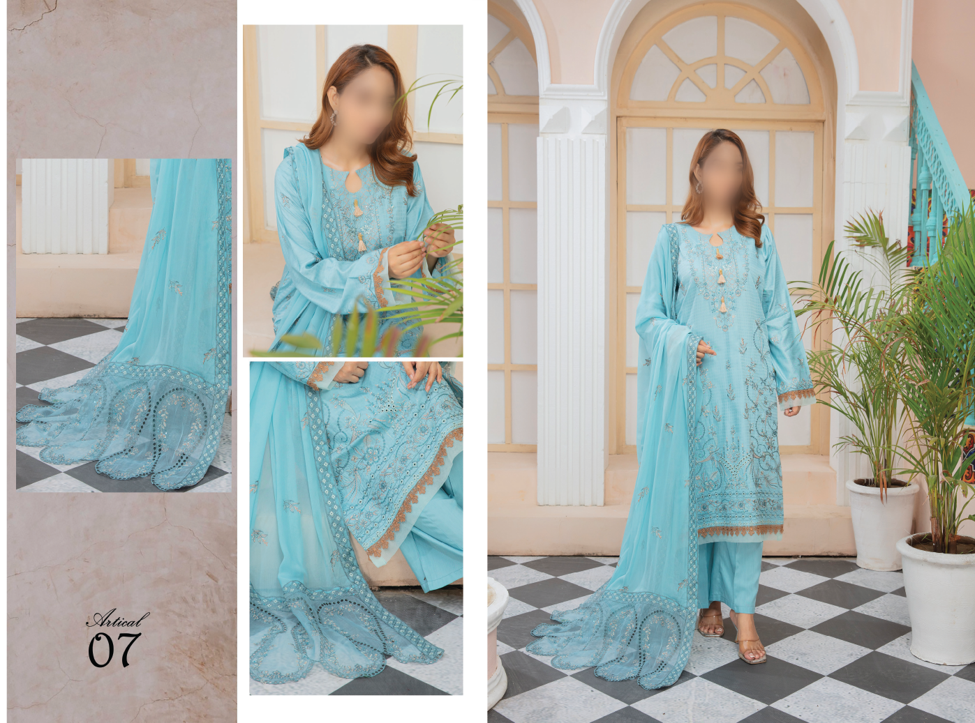 VOL2405/Superior Dobby viscose heavy Embroidered.