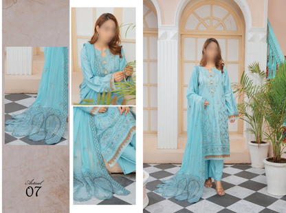 VOL2405/Superior Dobby viscose heavy Embroidered.