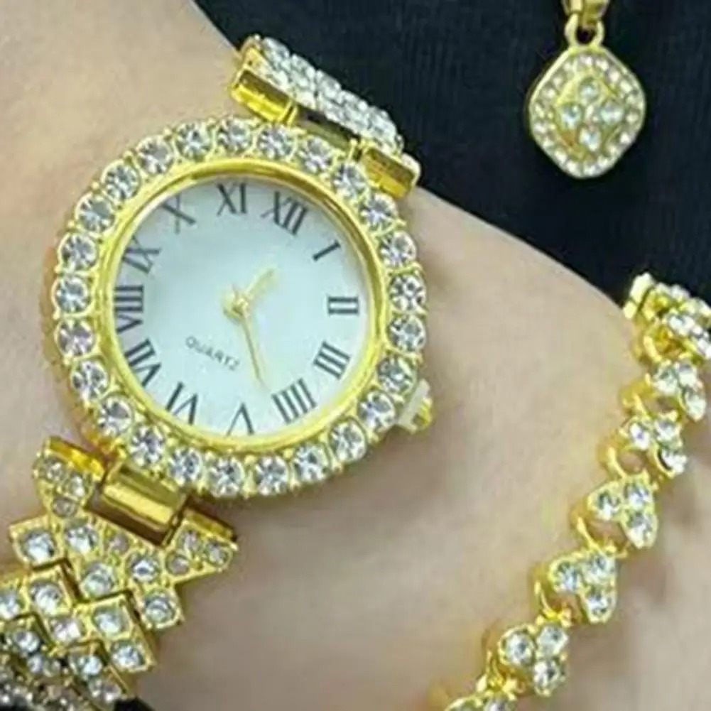 A58 PLUS 2.02BIG SCREEN Women Rhinestone Chain Ring Necklace Earings 6-in Smartwatch Set Waterproof Fitness Watch with 100+ Sports Mode